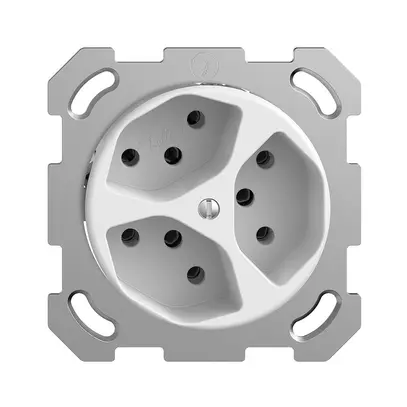 Presa INC STANDARDdue 3×T13 3×S bianco 