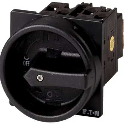 Interruttore generale INS Eaton, T0, 20A, 1P, funzione d'arresto, manopola nero 