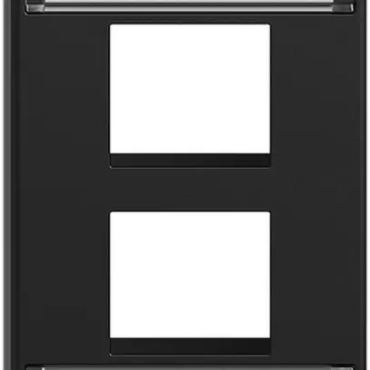 Kit de montage INC Feller FLF, sortie droite, pour 2×Keystone, noir 