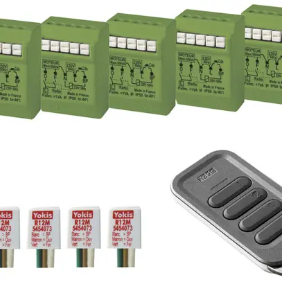 Kit d'attuatore per serranda YOKIS 5-SHUTTER RADIO POWER KIT 