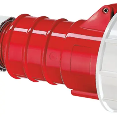 Kupplung CEE Bals 5P 32A 400V 6h rot IP67 vernickelt QC.TE-Plus 