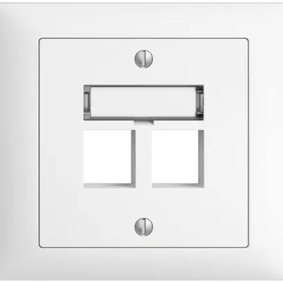 Kit de montage INC EDIZIOdue FKE, sortie droite, pour 2×Keystone, blanc 