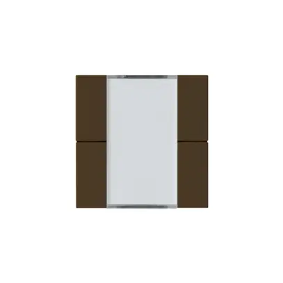 Kit frontal Hager kallysto 4×KNX systemlink/easylink brun 