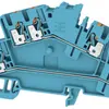 Borne multi-étage Weidmüller A2T PUSH IN 2.5mm² 2 étages bleu 