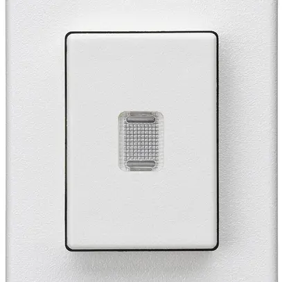 Interrupteur à poussoir INC Hager FLF 10A/250V 3/2L illuminé blanc 