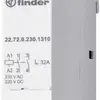 Contattore AMD Finder 22.72, 2Ch 32A/230VUC AgNi, indicatore, 1UM 