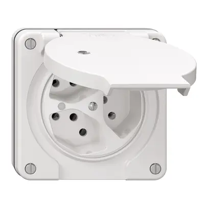 Prise NUP NEVO, 3×T13, IP21, a.LED, blanc 
