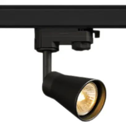 Projecteur SLV AVO, GU10 50W avec adaptateur 3-phases IP20 noir 