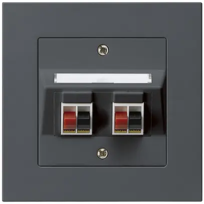 Presa INC audio kallysto.pro 2×antracite morsetto per 2 altoparlante 