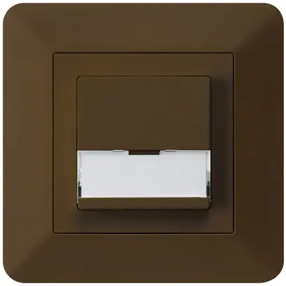Tasto di suoneria INC A/1L kallysto.trend marrone con porta-etichetta 37×15mm 