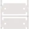 Marqueur d'appareil Weidmüller MultiCard CC 30×60mm PA66 blanc 