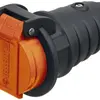Presa mobile Steffen T15 IP55 10A 400V, antracite/coperchio arancione 