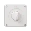 Couvercle NEVO, p.interrupteur rotatif a.manette, a.joint blanc, blanc 