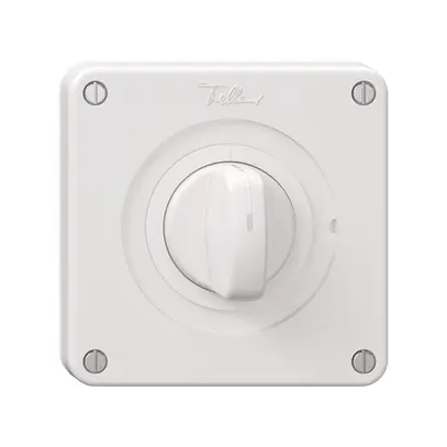 Couvercle NEVO, p.interrupteur rotatif a.manette, a.joint blanc, blanc 