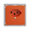 Prise INC EDIZIOdue T23 16A orange, bornes à vis 