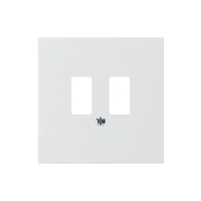 Plaque frontale kallysto pour prise USB blanc 