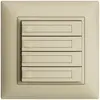 Pulsante INC KNX 4×EDIZIOdue vanille RGB senza LED con inserto carta 