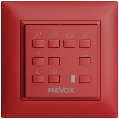 Commande murale EDIZIOdue pour Voxnet FMI, avec 10 bout., LED, IR, berry 