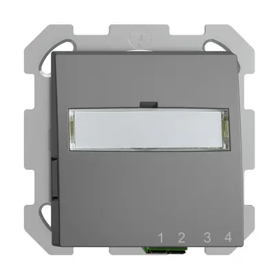 Scatola di raccordo INC FTTH EDIZIOdue FH 1×LC APC Duplex FM grigio scuro 