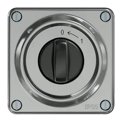 Contact pivotant ELEMENT SNAPFIX® 1P 1F 16A 400V 0<-1 87×91mm aluminium 