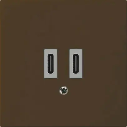 Presa di carica USB Hager kallysto C-C 20W 5V 60×60mm marrone 