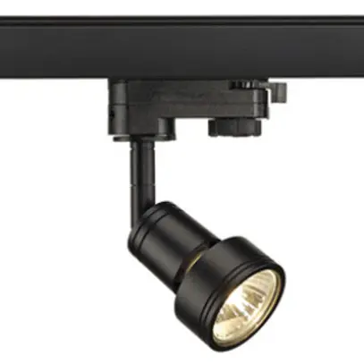 Proiettore SLV PURI, GU10 50W con adattatore 3-fasi IP20 nero 