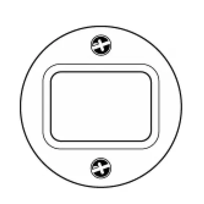 Frontscheibe basico Schalter/Taster weiss 