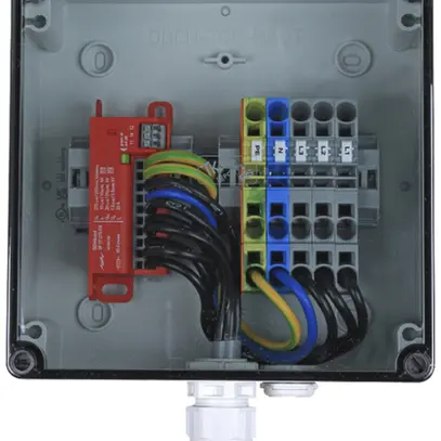 Scatola di giunzione dell'alloggiamento DEHNcube DCU EMOB 2 32 tipo 2+3 