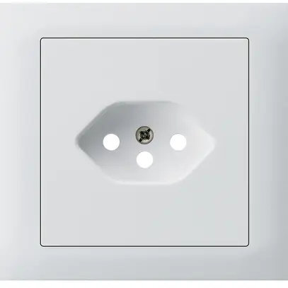 Kit frontale INS Hager kallysto per presa G3 1×tipo 13 telaio a innesto bianco 