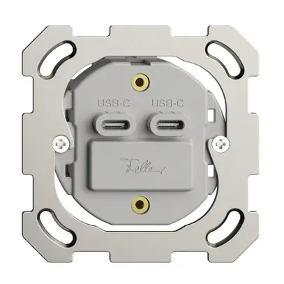 Presa INC USB 18W 2×tipo C Feller BSM 230V 3600mA 