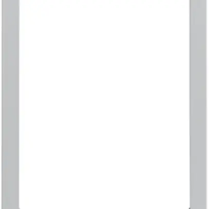 Cornice design video Hager elcom.touch quadrato grigio chiaro 