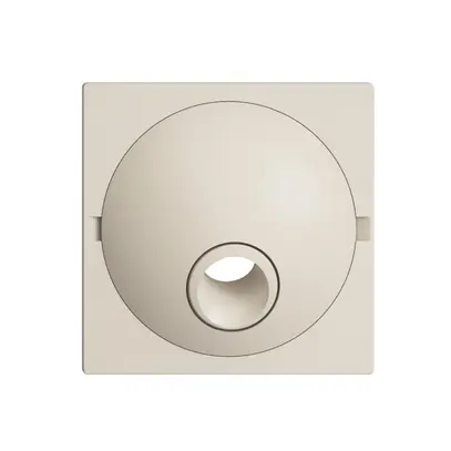 Plaque frontale EDIZIOdue crema pour boîte de raccordement 