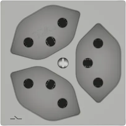 Presa EDIZIO.liv SNAPFIX® 3×T13 1×S grc 