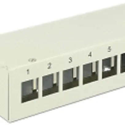 Scatola di connessione AP ELBRO 8 volte Keystone metallo cavo di terra grigio 