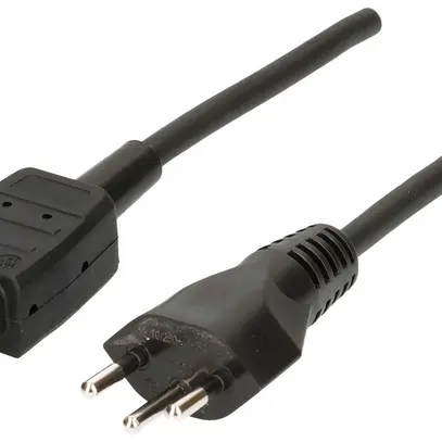 Câble d'appareil MAX HAURI Gd 3×1mm² 2m noir fiche T12/C15 