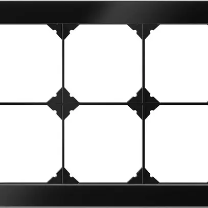 UP-Kopfzeile EDIZIO.liv prestige SNAPFIX® 2×3 154×214mm glas schwarz 