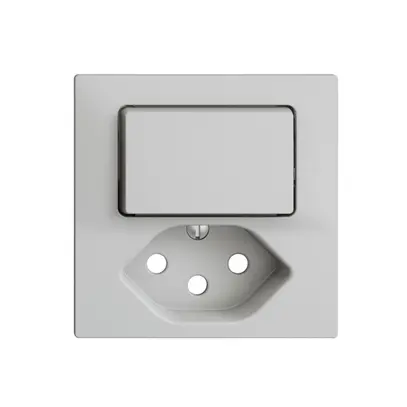 Kit frontale EDIZIOdue grigio chiaro 60×60mm T13 con shutter 