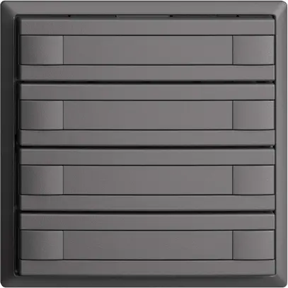 Pulsante KNX RGB EDUE, 250mW, s.LED, c.inserto carta, 8×pulsante, 1×tasto, grs 