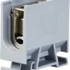 Borne de dérivation Woertz 35…70mm² 192A 800V vis 2×1 rail DIN 35mm gris 