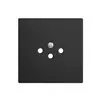 Frontplatte EDIZIOdue T12 schwarz für Steckdose 