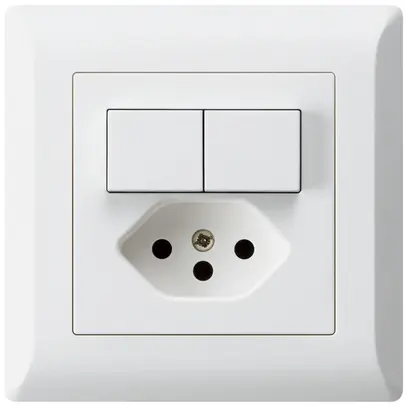 Combinaison ENC 2×A-R/1P+T13 blanc kallysto.line avec sécurité enfants 