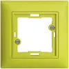 Kit frontale EDIZIOdue lemon 88×88mm per lampada spia piatta 