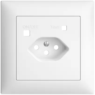 Kit frontal EDIZIOdue pour prise FI FMI, T13, blanc 