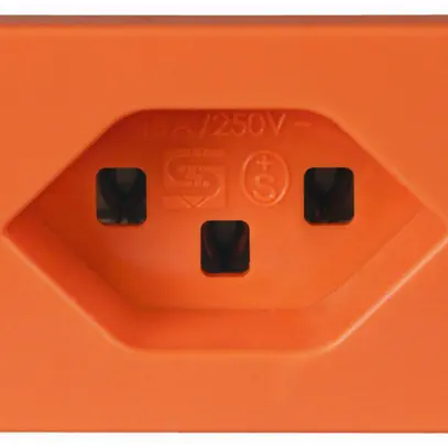 Prise INC Steffen FLF 3/5, 1×T23 16A, sans halogène, orange 