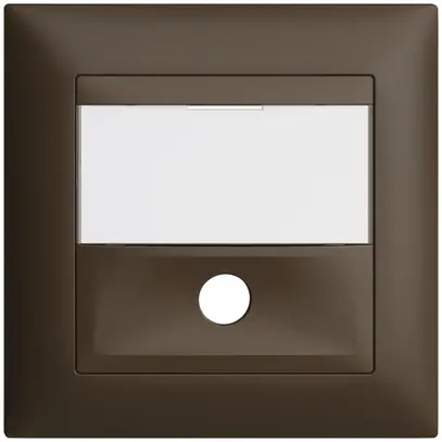 Kit frontale INC EDIZIOdue coffee 88×88mm per tasto suoneria 