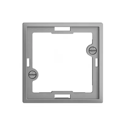 Placca frontale EDIZIOdue silver per lampada spia piatta 