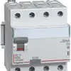 Interrupteur différentiel Legrand DX3standard 4P 400V 25A 0.03A type A 4UM 