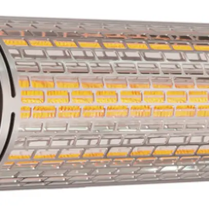 Radiatori a IR MARS, 2kW 230V 2.5kg 65m³ 78×12.6×13.6cm argento 