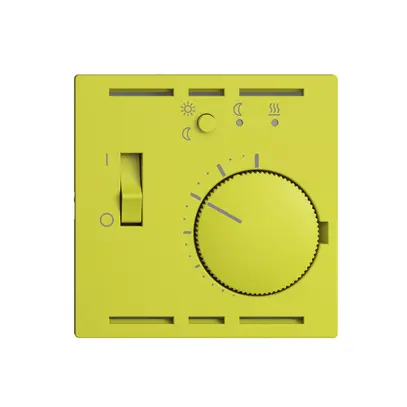 Kit frontal 60×60mm EDIZIOdue lemon pour thermost.d'amb. 