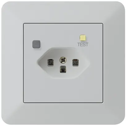 Presa INC KTR T23 FI 30mA grigio chiaro 